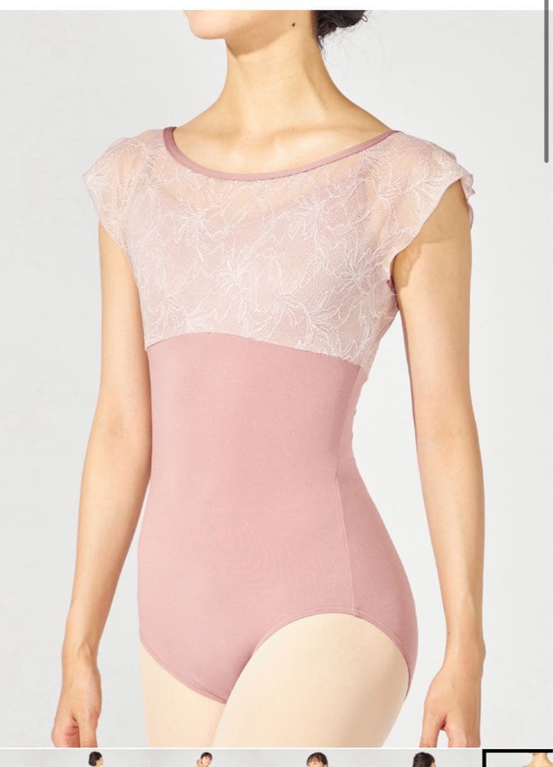 【チャコット】【美品】【新商品】フレンチスリーブレオタードL