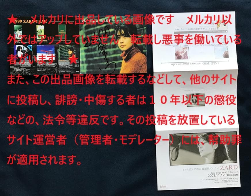 ☆ZARD　坂井泉水　「リーフレット　２種」
