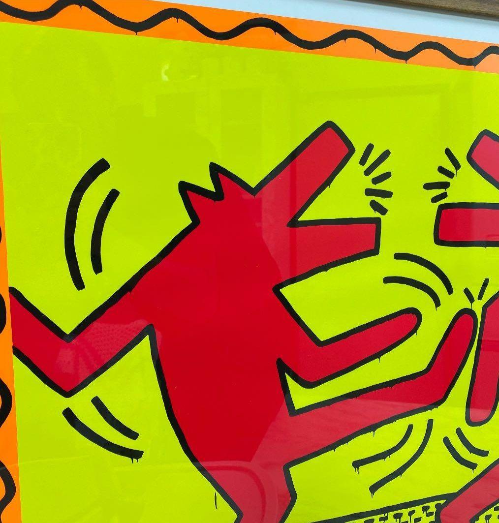 キースヘリング セリグラフ ポスター 額縁付き