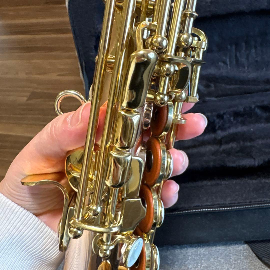 ソプラノサックス　ピンクゴールド