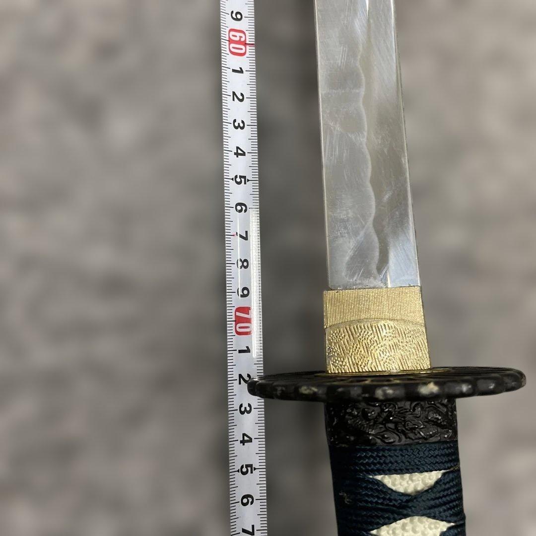 未開刃，模造刀、白鞘 刀 模擬刀 舞踊 大衆演劇 湾曲した刃の刀 約100cm
