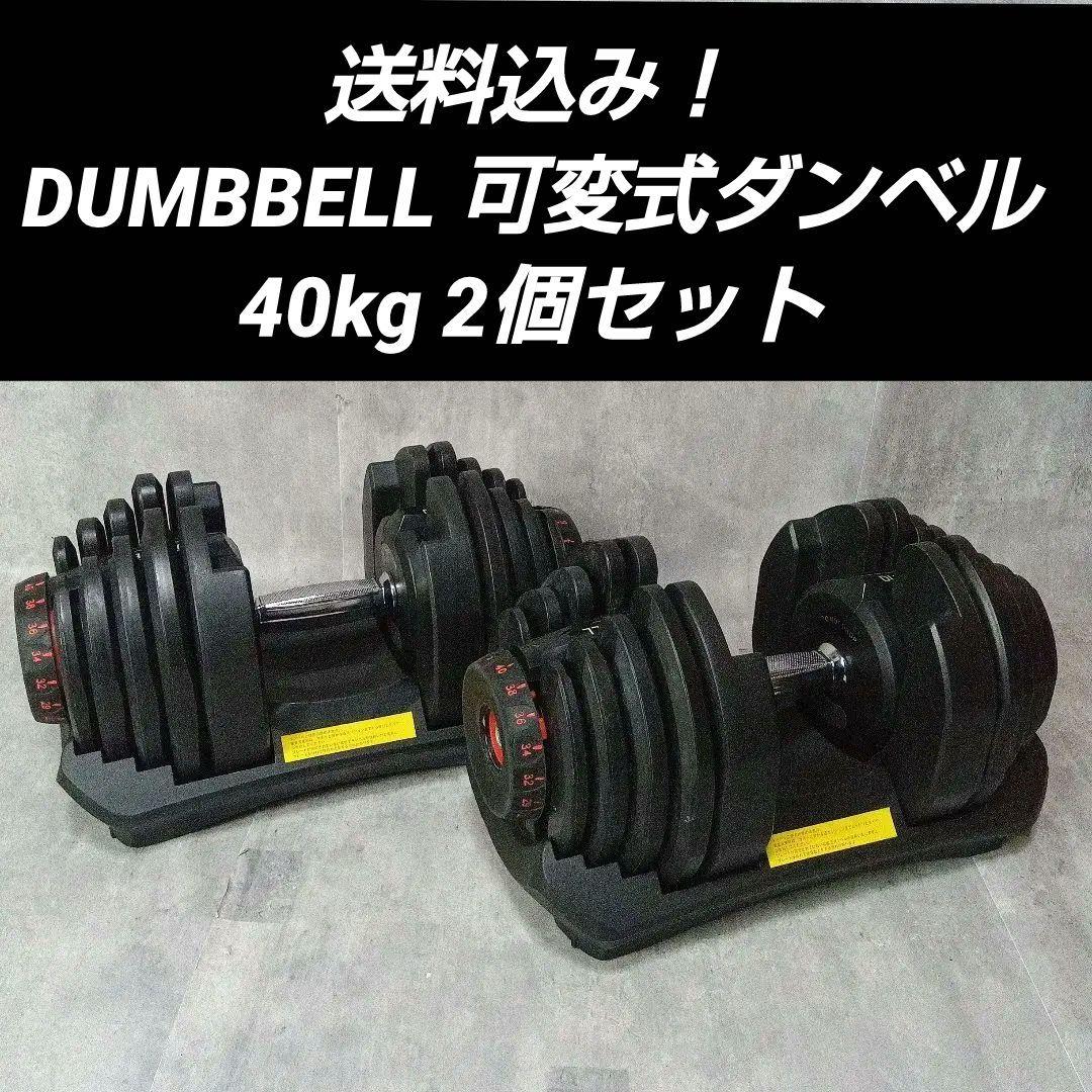 DUMBBELL 可変式ダンベル 40kg 17段階調整　1つ分①