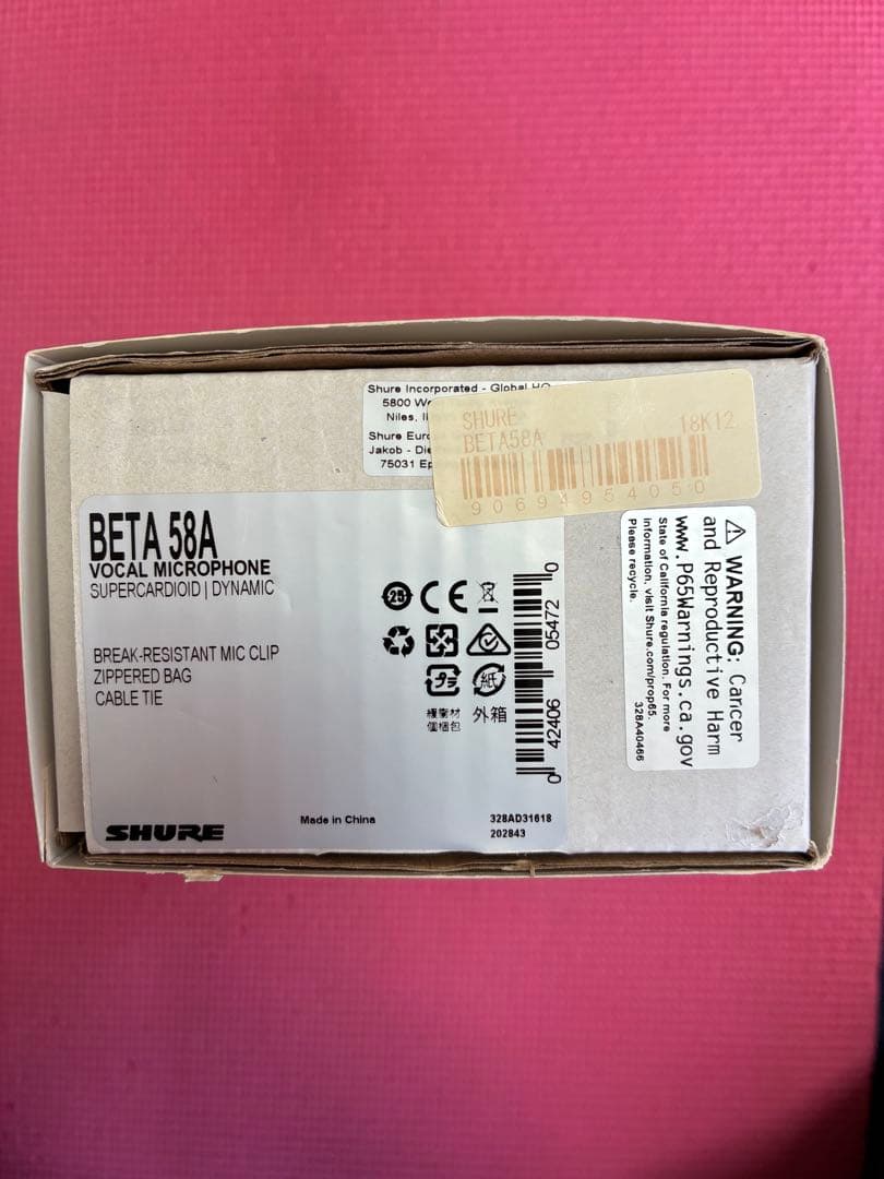 配信機器・PA機器・レコーディング機器 Shure BETA58A