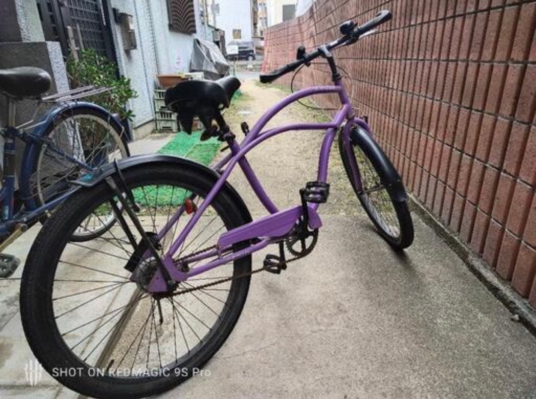 中古ビーチクルーザー　自転車（西宮引取り限定）