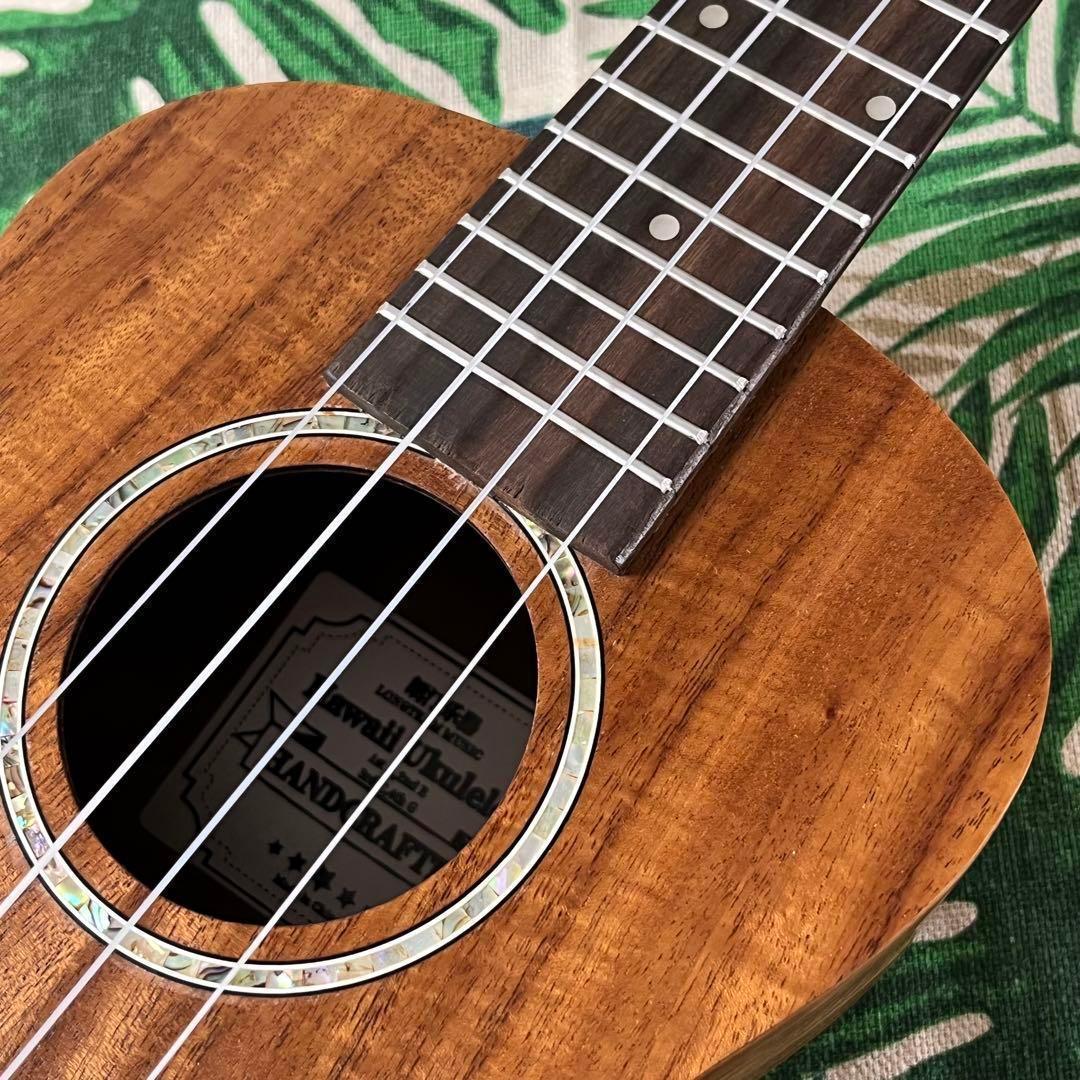 【アカシア材】Longteamのホヌ模様・コンサートウクレレ【ウクレレ専門店】