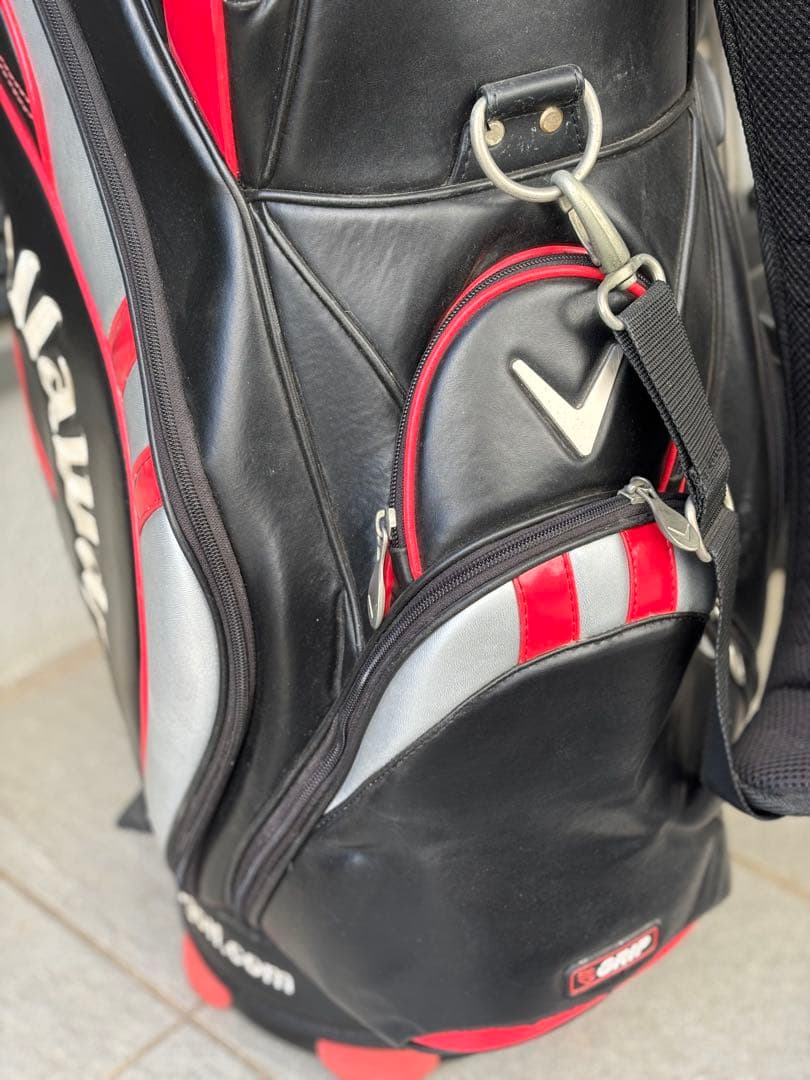 キャロウェイ　Callaway ゴルフバッグ　ブラック&レッド　14分割