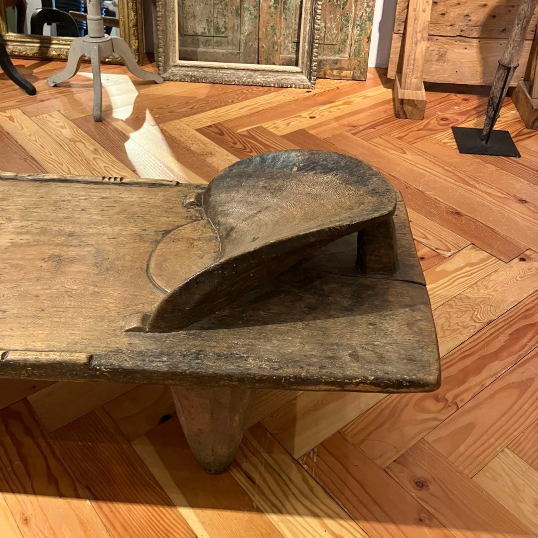 アフリカンローテーブル　幅広　木製　2m