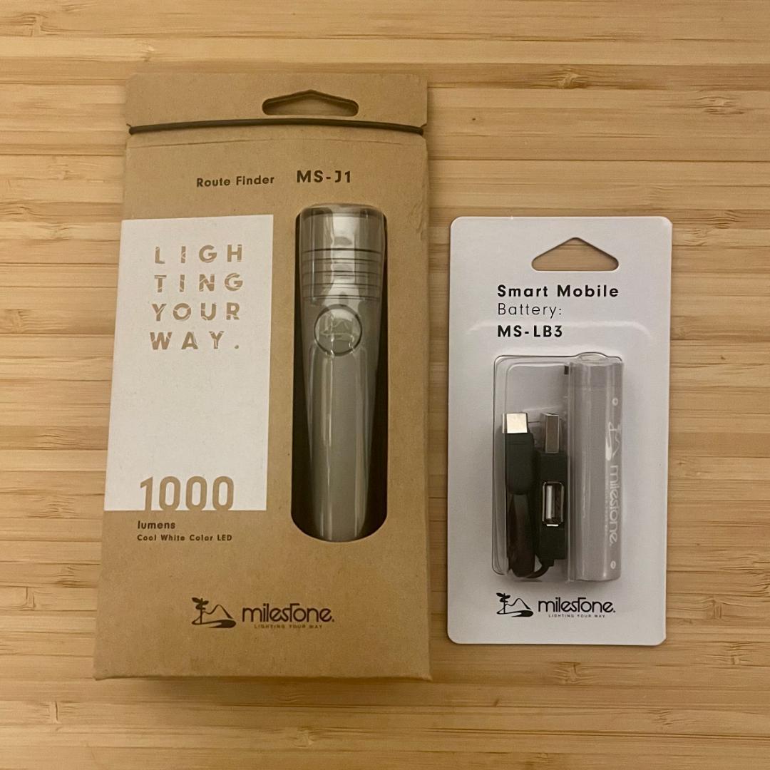 新品 未開封 マイルストーン ルートファインダー 専用充電池 セット