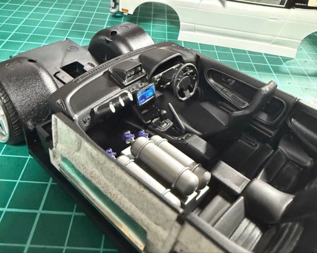 アオシマ URAS 180SX NOS仕様 WORKホイール 深リム