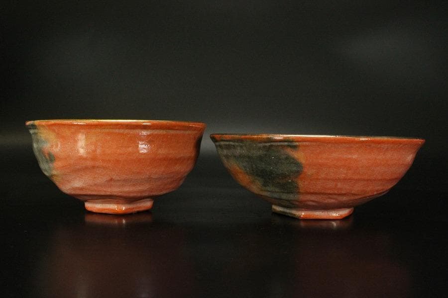 茶道具 嶋台茶碗 松楽造 金銀一双 箱入 725