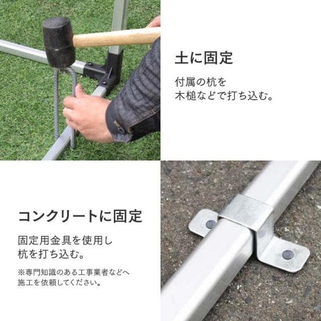 サイクルハウス 2台用サイクルポートガレージテントダークブラウンACI-2.5