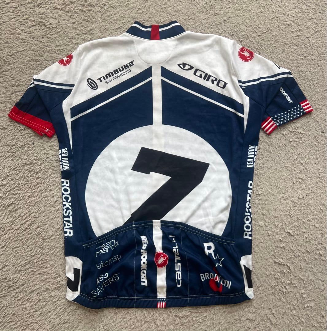 LチネリCINELLIカステリCASTELLI半袖ジャージREDHOOKCRIT