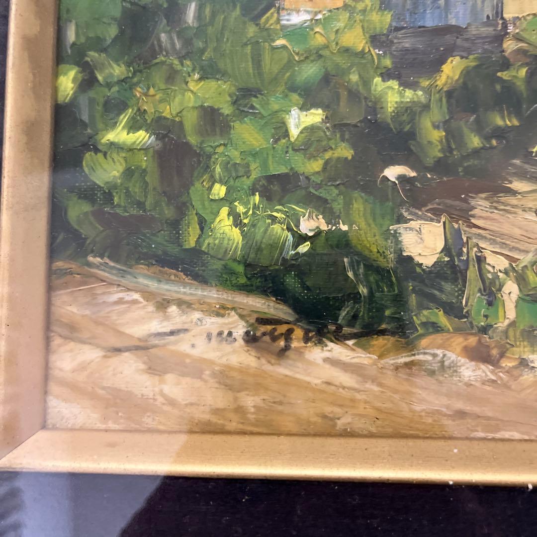 風景画 油彩画 松井貞人　唐泊