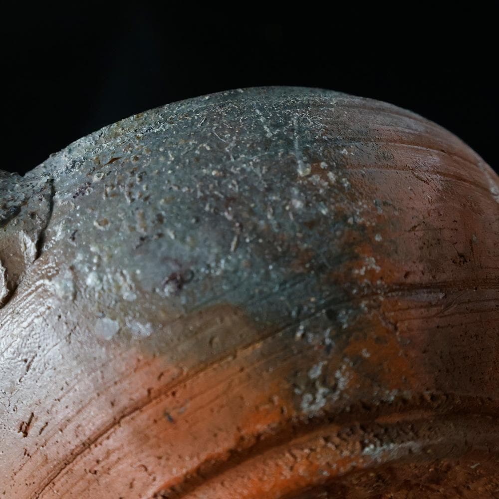 平安〜鎌倉期 須恵器 耳付 小鍋 中世古陶／火色／煮炊き土器／考古資料