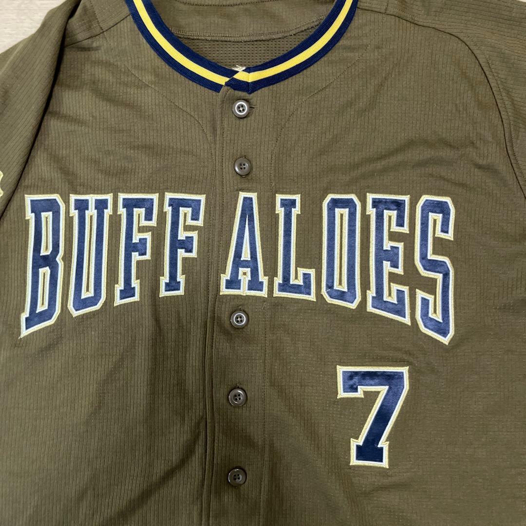 オリックスバファローズ　吉田正尚　刺繍ユニフォーム　夏の陣