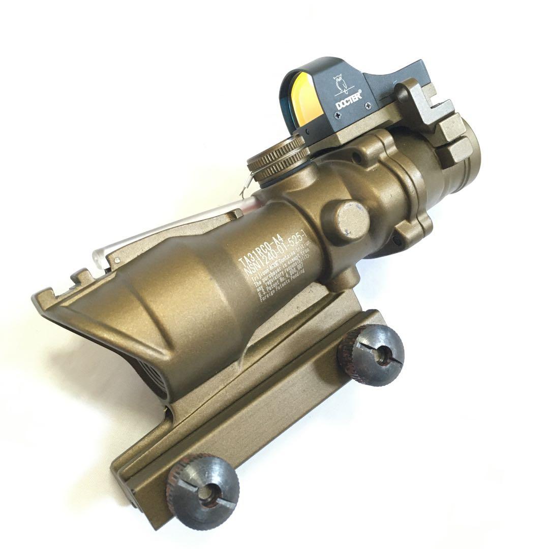 4倍率固定 ACOGサイト ＆ マイクロ ドットサイト セット!!