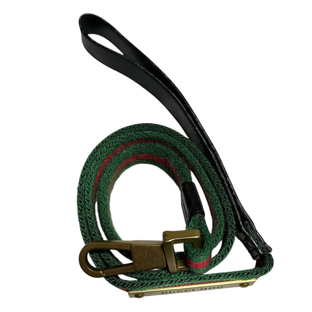 大人気 グッチ GUCCI 犬 リード おしゃれ ペット ウェブストライプ