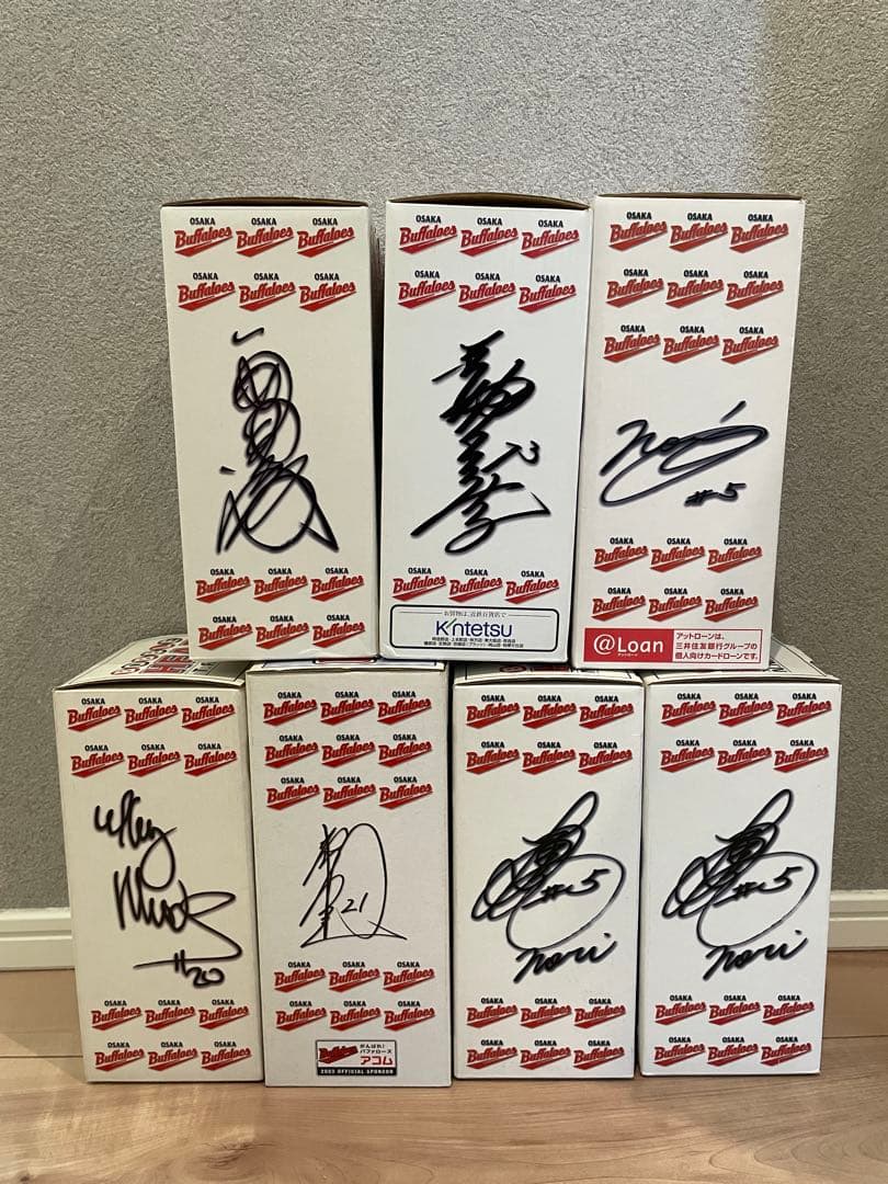 【新品・未開封／超希少】大阪近鉄バファローズ ボブルヘッド人形 7体セット
