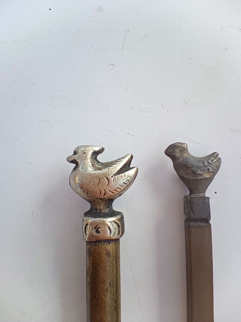 2007）火箸　四組＋半端/　火ばし　/茶道具　風炉　手あぶり　長火鉢