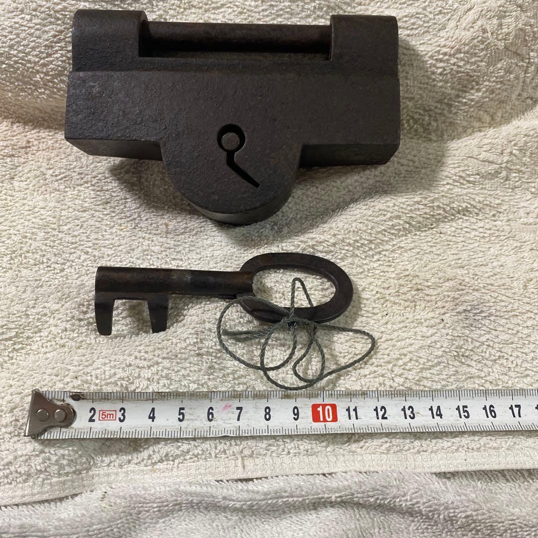 G-7 錠前　古鍵　古道具　アンティーク　美術品　工芸品　鉄製