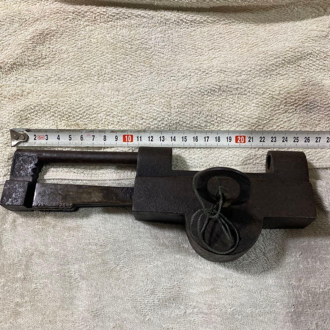 G-7 錠前　古鍵　古道具　アンティーク　美術品　工芸品　鉄製