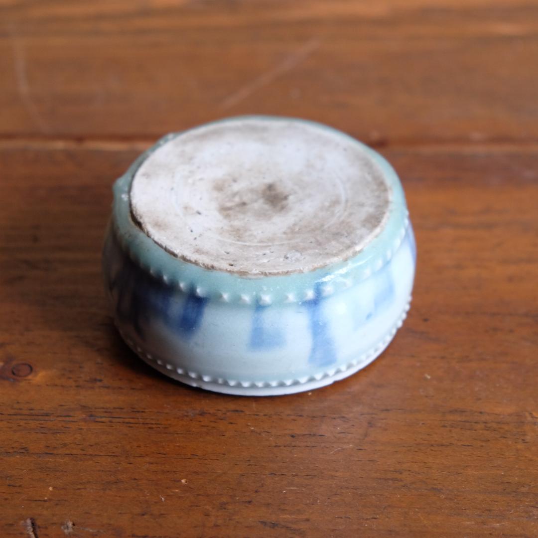 李朝／染付／水滴／水孟