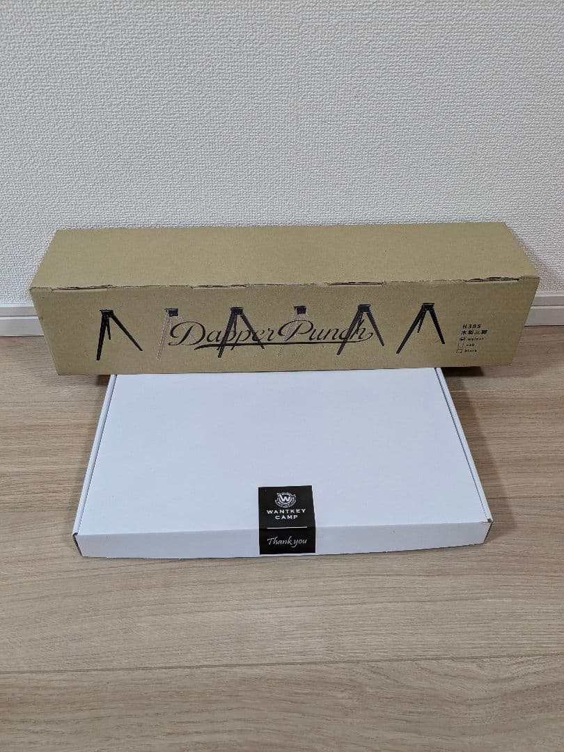 WANTKEYCAMP WANTKEYmini dapperpunch 木製三脚