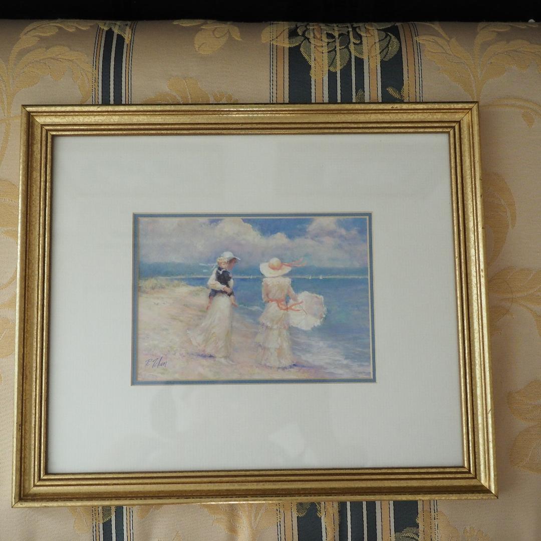 リチャード・トーランの絵画４点セット　ビクトリア時代の女性　新品・未使用送料無料