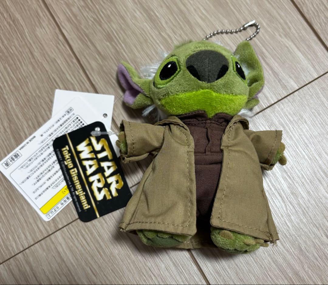 スターウォーズ ヨーダ　スティッチ ぬいぐるみバッチ