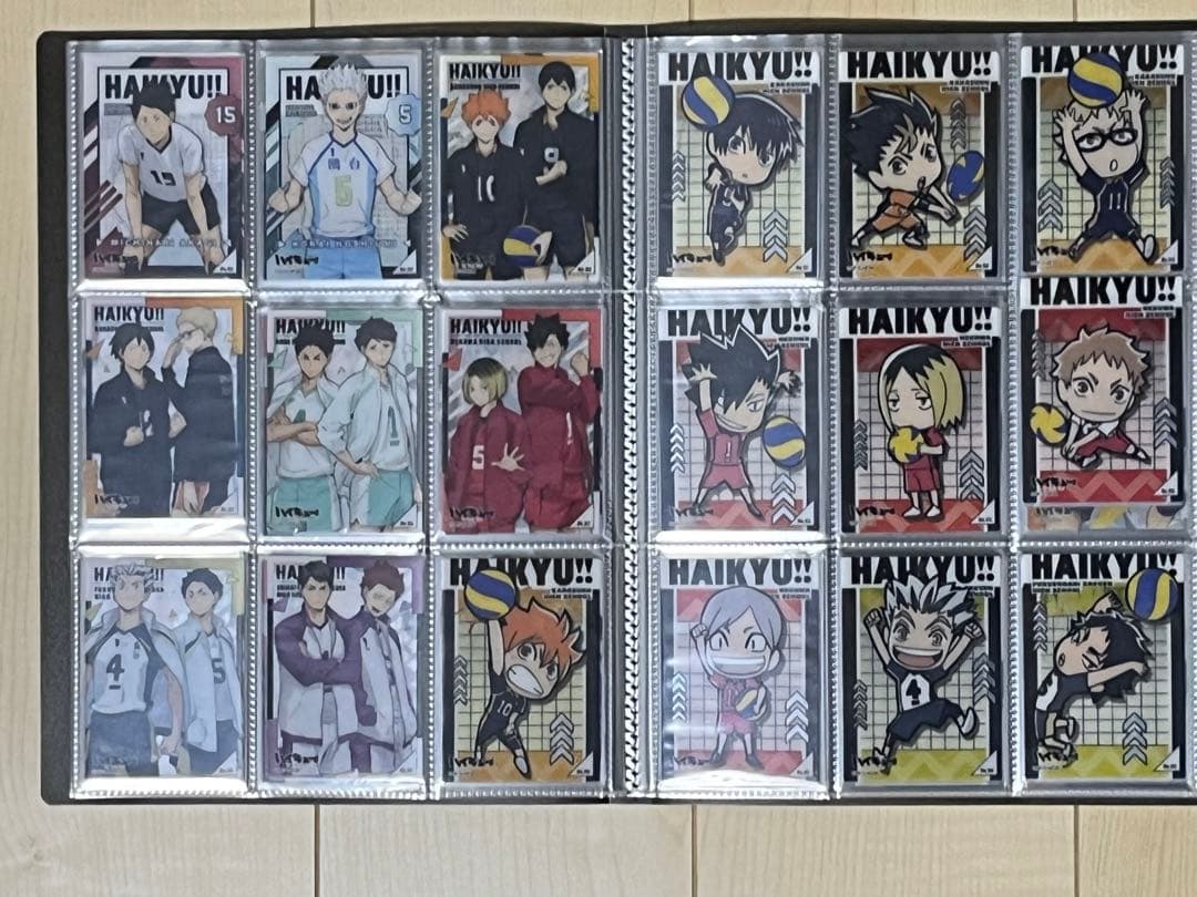 ハイキュー クリアカードコレクション1・2・3・4 全174種＋特典3枚 黒①