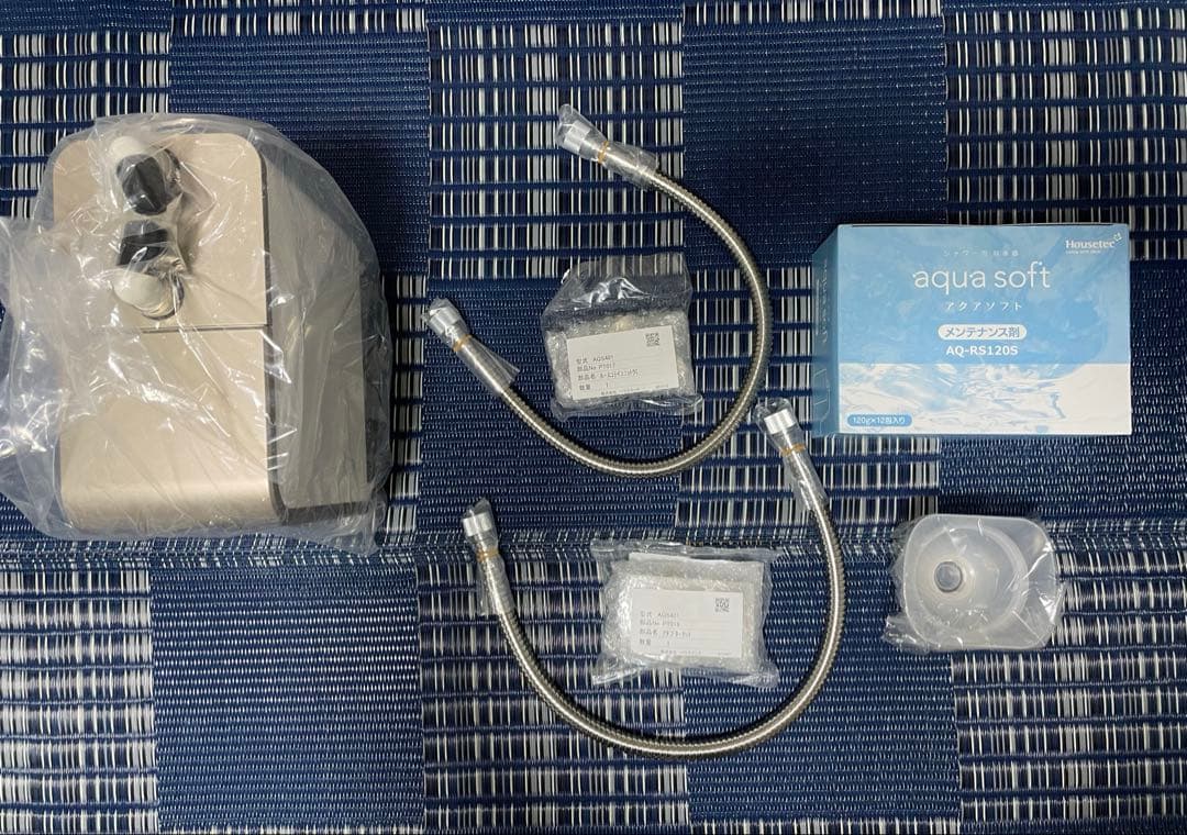 アクアソフト　アダプター　メンテナンス剤　セット　(シャワー用軟水器) 日本製