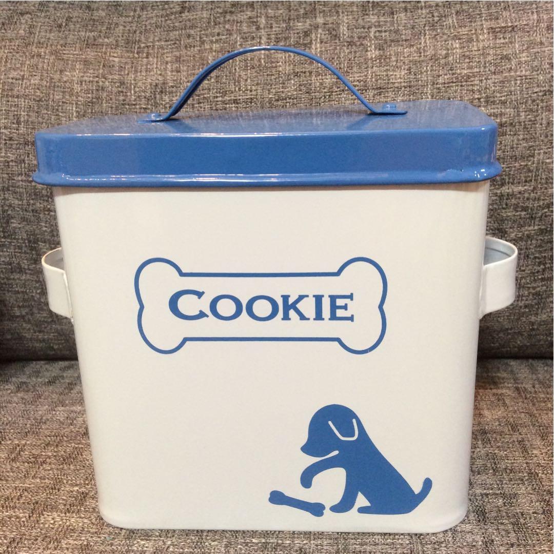 未使用 ドッグフード キャニスター 容器 琺瑯 犬 サプリメント クッキー