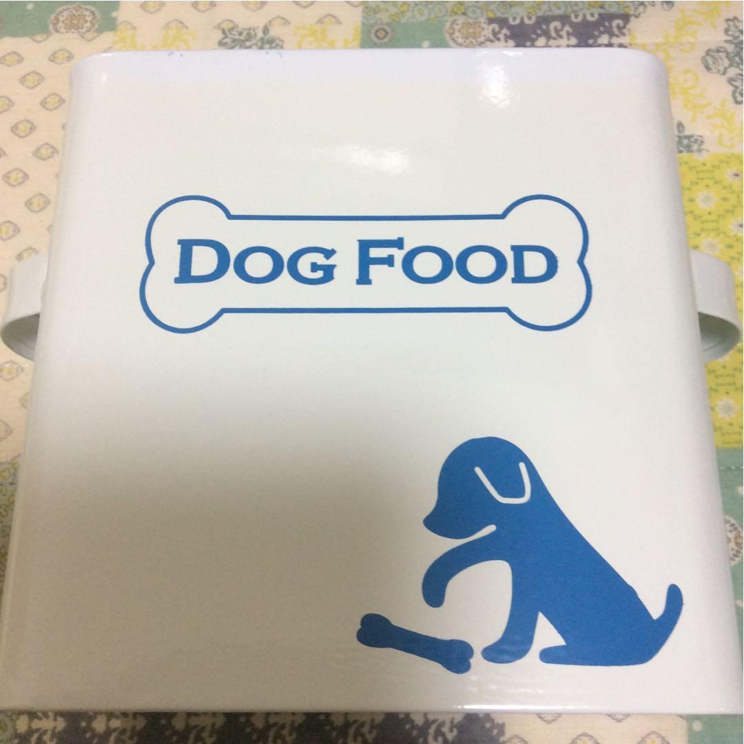 未使用 ドッグフード キャニスター 容器 琺瑯 犬 サプリメント クッキー