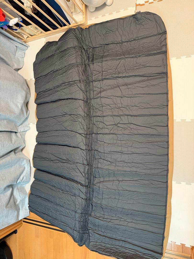 WAQ インフレーターマット 10cm ダブルサイズ タンカラー