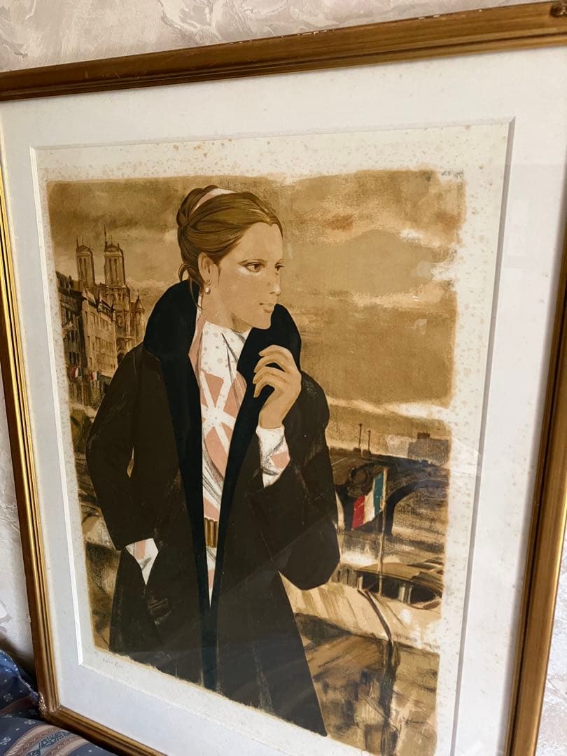 斉藤三郎 シテ島 Ile de la Cité リトグラフ