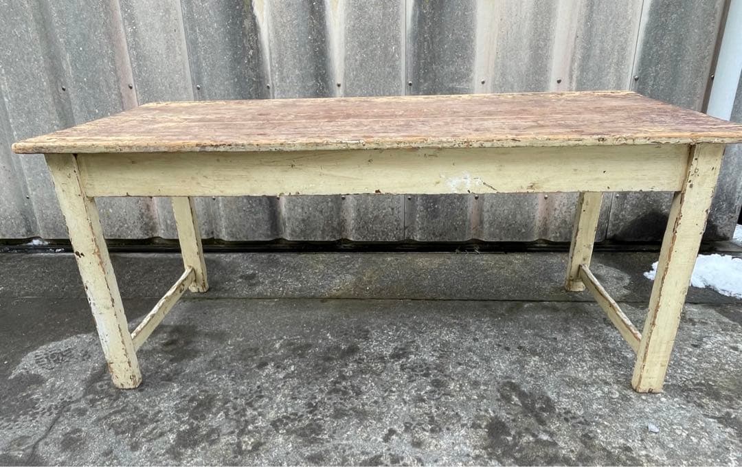 アンティーク/フランス/古材/ダイニングテーブル/センターテーブル/机/店舗什器