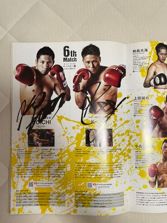 武尊　サイン入りパンフレット　FROM JAPAN