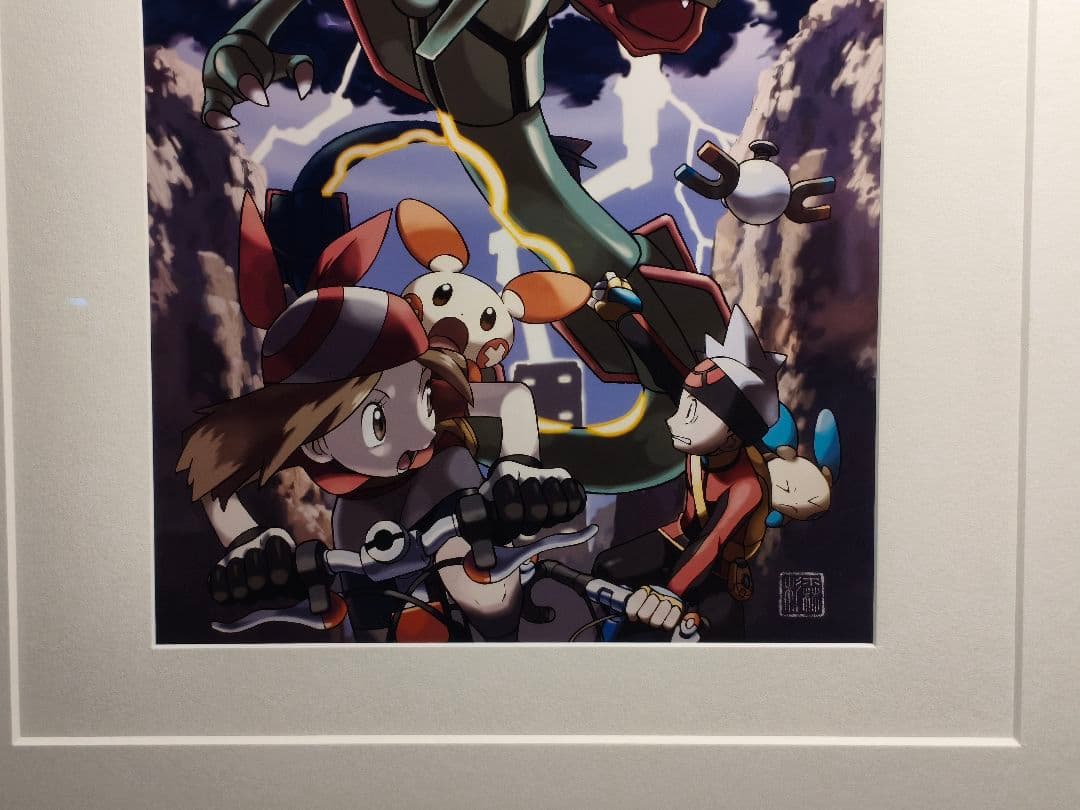 【100枚限定】ポケモン コレクタブルアート レックウザ逆鱗 一桁シリアル番号