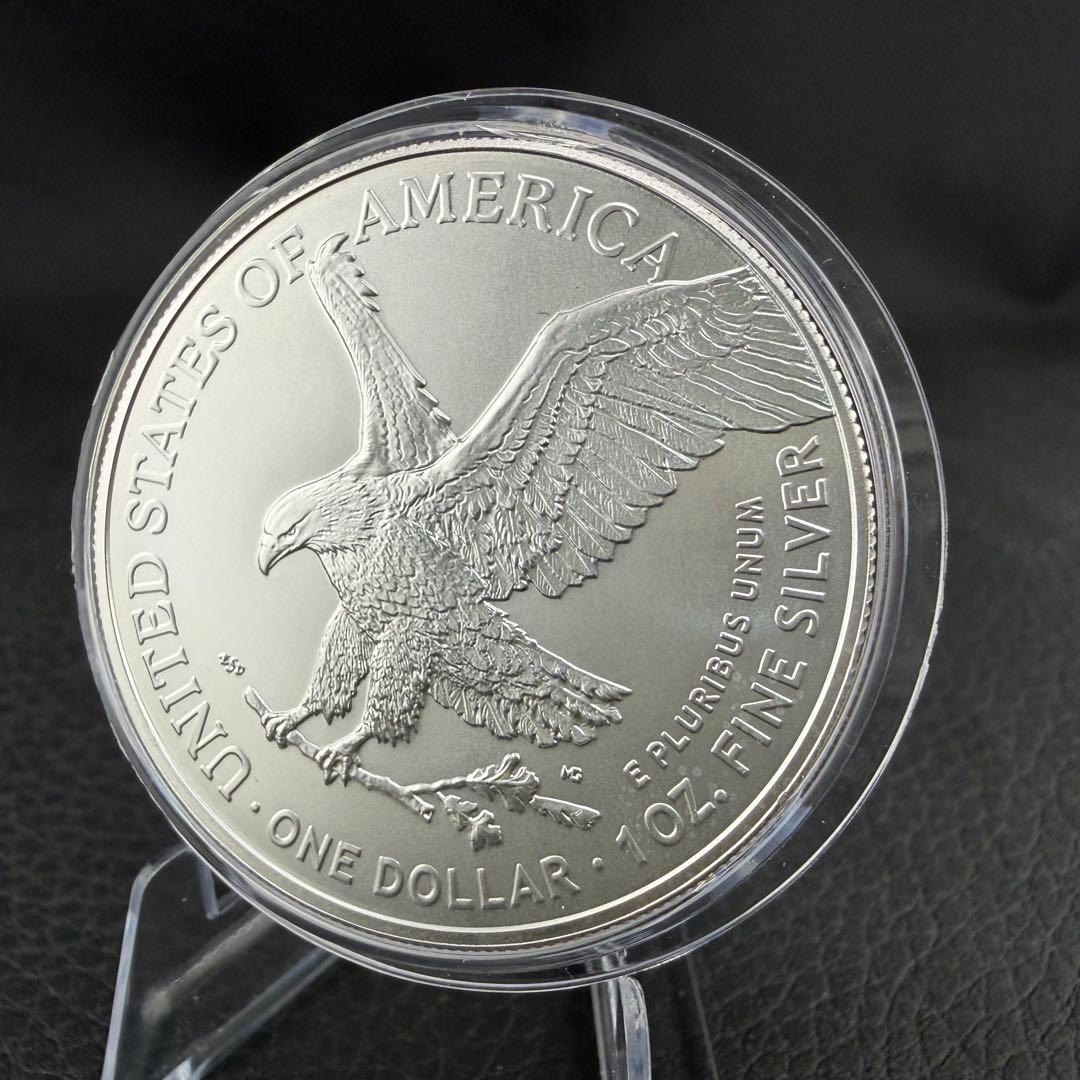 アメリカ イーグル 銀貨 発明:コンピュータ カラー 品質表示証付き 1オンス