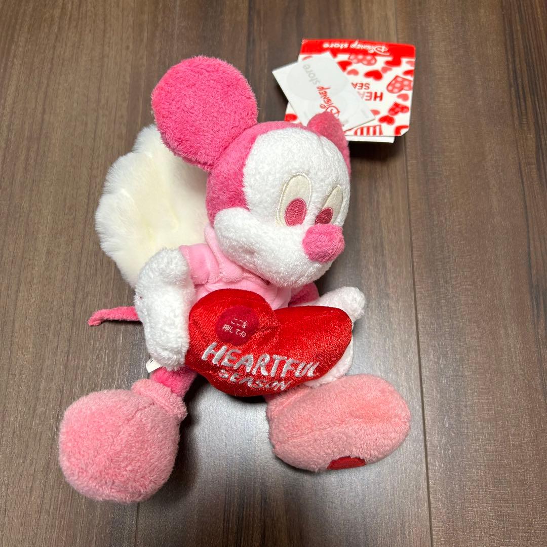 ディズニーストア ミッキーマウス ミニーマウス バレンタイン 天使 ぬいぐるみ