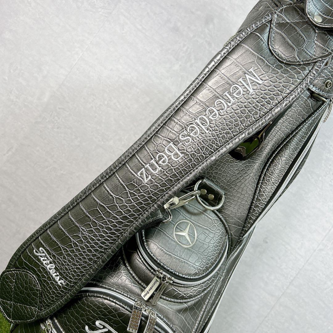タイトリスト　メルセデス　ベンツ　キャディバッグ　ゴルフ　限定　クロコ　ワニ