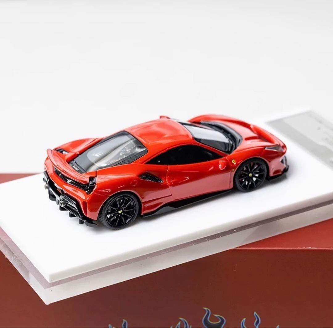 1/64 flame フェラーリ　488 pista ピスタ　赤
