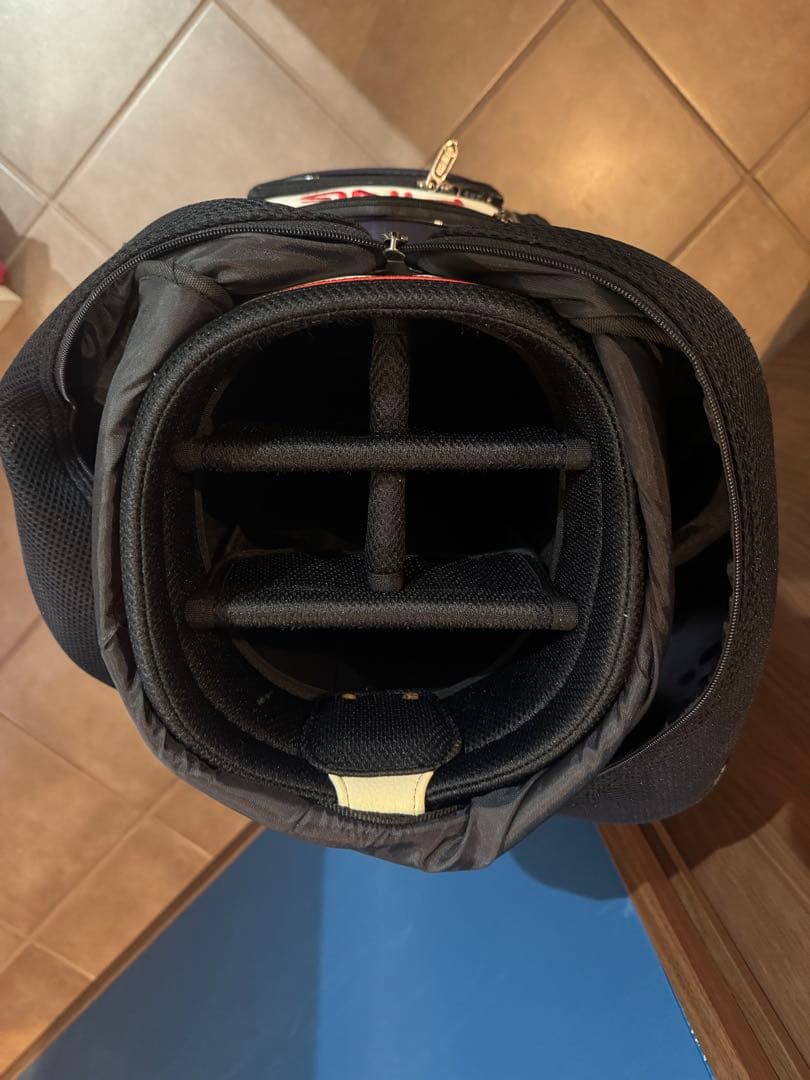 PING キャディバッグ ネイビー/ホワイト/レッド