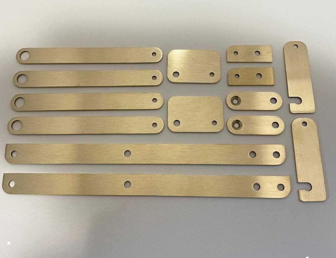 【サボ】真鍮金具 全14パーツ ＆ 真鍮スペーサー 10個