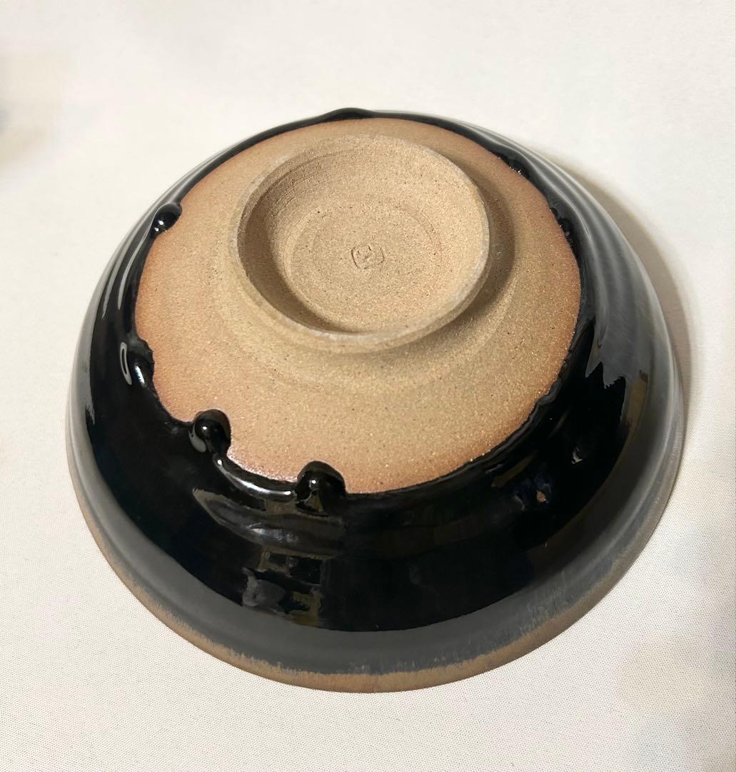 加藤仁 天目 鉢 陶芸 共箱 共布