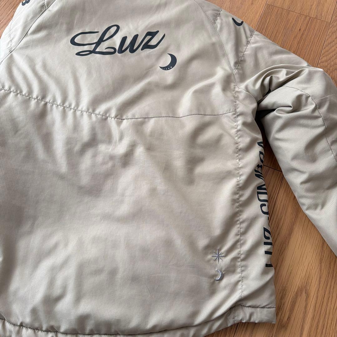 値下げルースイソンブラ　ベージュ フード付き裏フリース中綿ジャケット 160