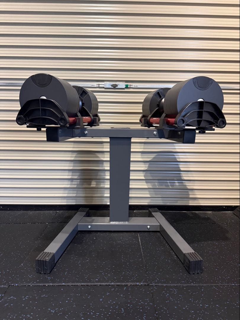 NUO 可変式ダンベル スタンド付き フレックスベル 2kg刻み 32kg 2個