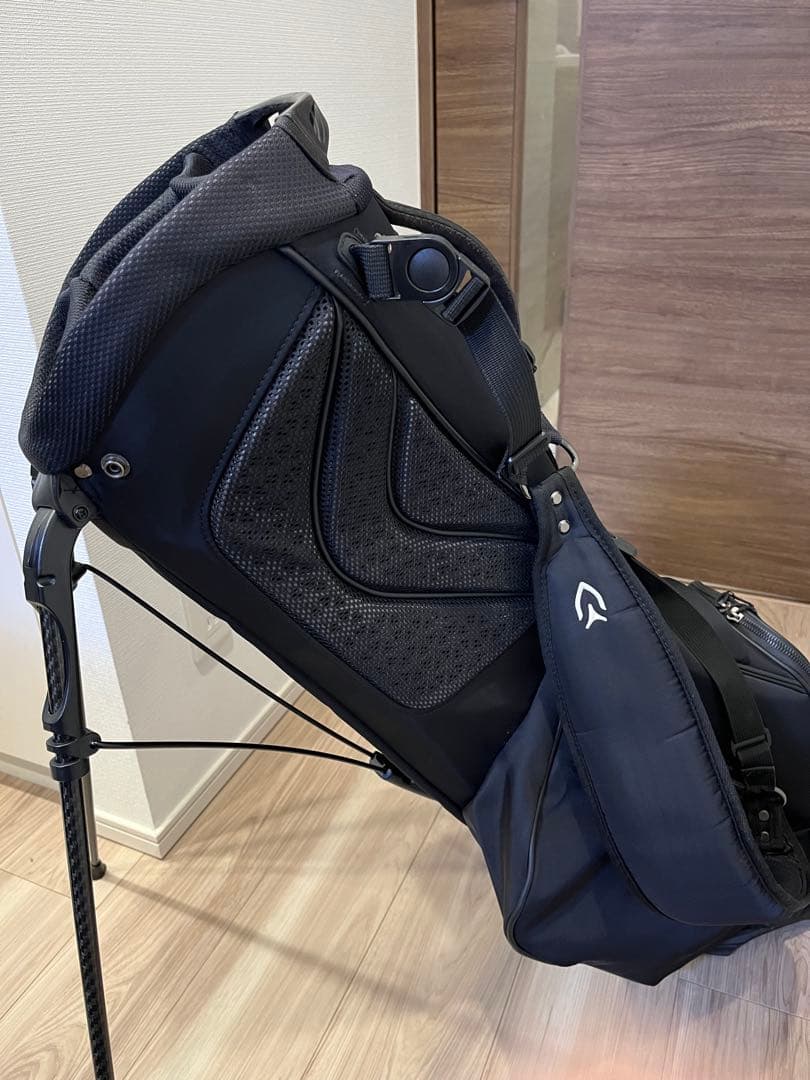 Vessel ブラック キャディバッグ スタンド付き