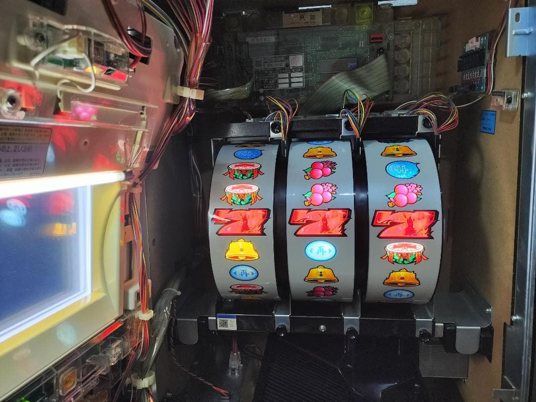 【パチスロ実機】ロデオ★新鬼武者（茜パネル）【不要機付】