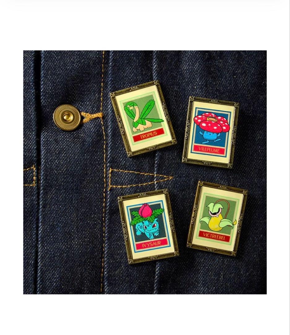 【限定品】ポケモン30周年 ロンドン自然史博物館コラボ　ピンバッジ 4個セット